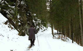 Schaufestung Schloßkopf im Winter