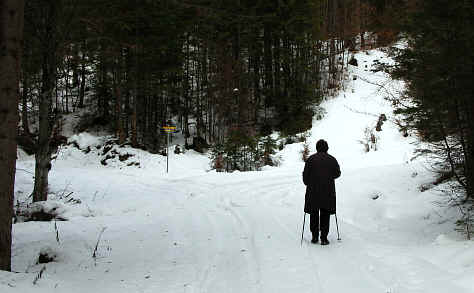 Schaufestung Schloßkopf im Winter