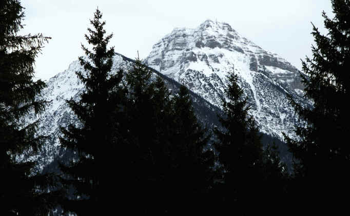 Schaufestung Schloßkopf im Winter