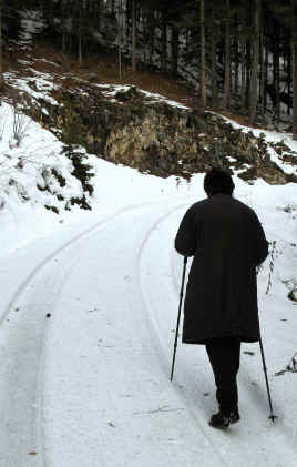 Schaufestung Schloßkopf im Winter