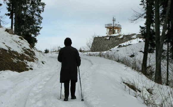 Schaufestung Schloßkopf im Winter