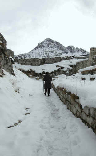 Schaufestung Schloßkopf im Winter