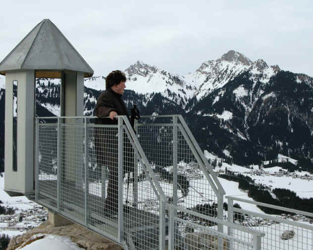 Schaufestung Schloßkopf im Winter