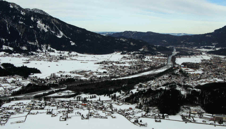 Schaufestung Schloßkopf im Winter