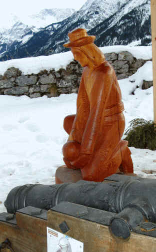 Schaufestung Schloßkopf im Winter