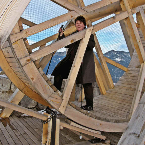 Schaufestung Schloßkopf im Winter