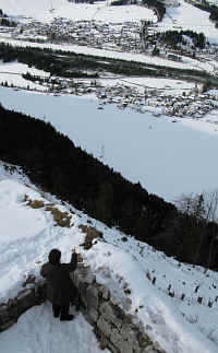 Schaufestung Schloßkopf im Winter