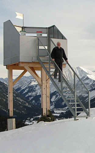 Schaufestung Schloßkopf im Winter