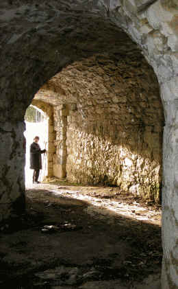 Schaufestung Schloßkopf im Winter