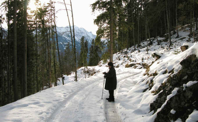 Schaufestung Schloßkopf im Winter