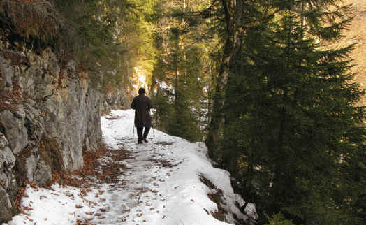 Schaufestung Schloßkopf im Winter