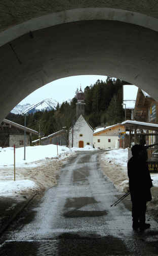 Schaufestung Schloßkopf im Winter