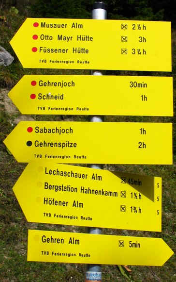 Gehren Alm - Reuttener Bergbahn