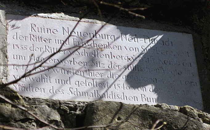 Burgruine Neuenburg bei Durach/Kempten