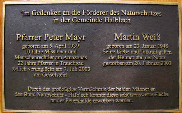 Pfarrer Peter Mayr Gedaechtnispfad