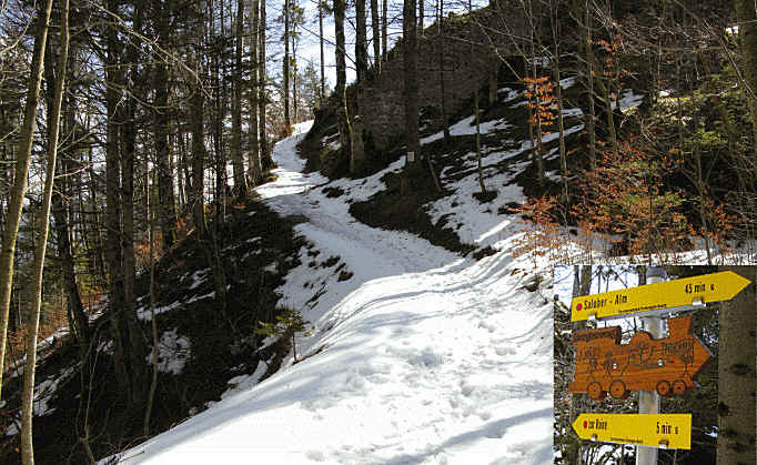 Vils Kreuzweg und Ruine Vilsegg