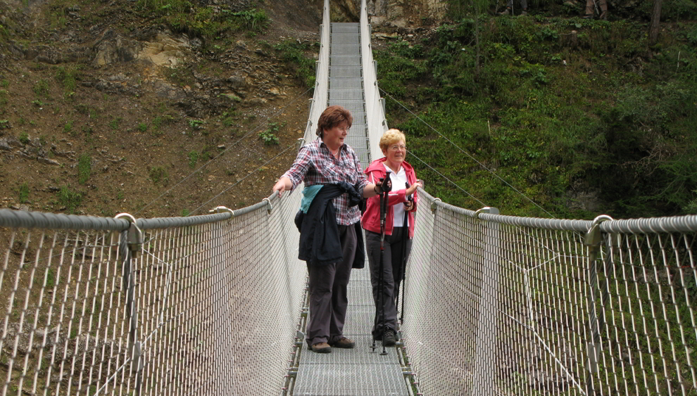 Hängebrücke - Brunnsteinhütte
