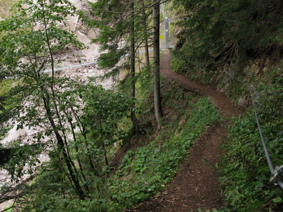 Hängebrücke - Brunnsteinhütte