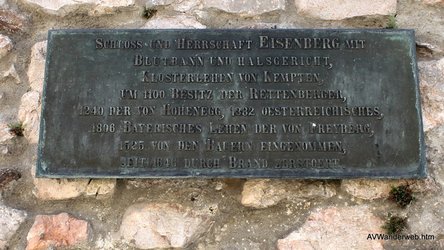 Burgruinen Frey und Eisenberg