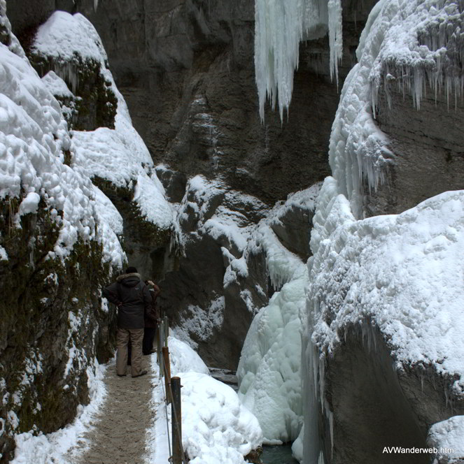 Parnachklamm im Eis