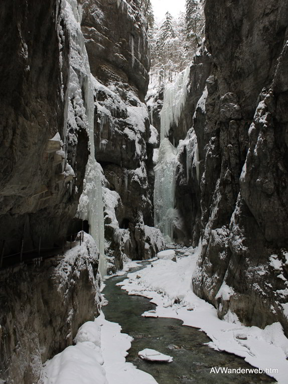 Parnachklamm im Eis