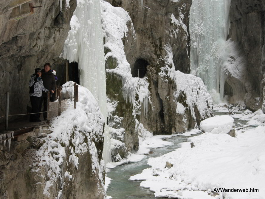 Parnachklamm im Eis