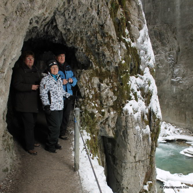 Parnachklamm im Eis