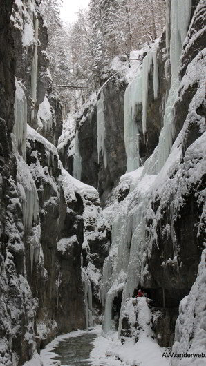 Parnachklamm im Eis