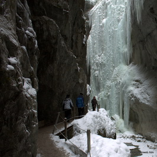 Parnachklamm im Eis