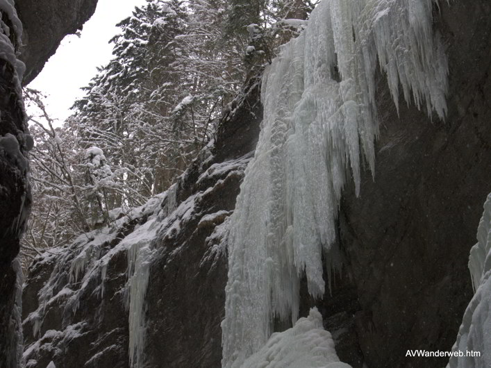 Parnachklamm im Eis