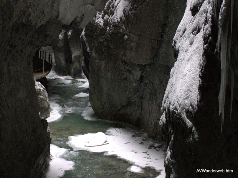 Parnachklamm im Eis