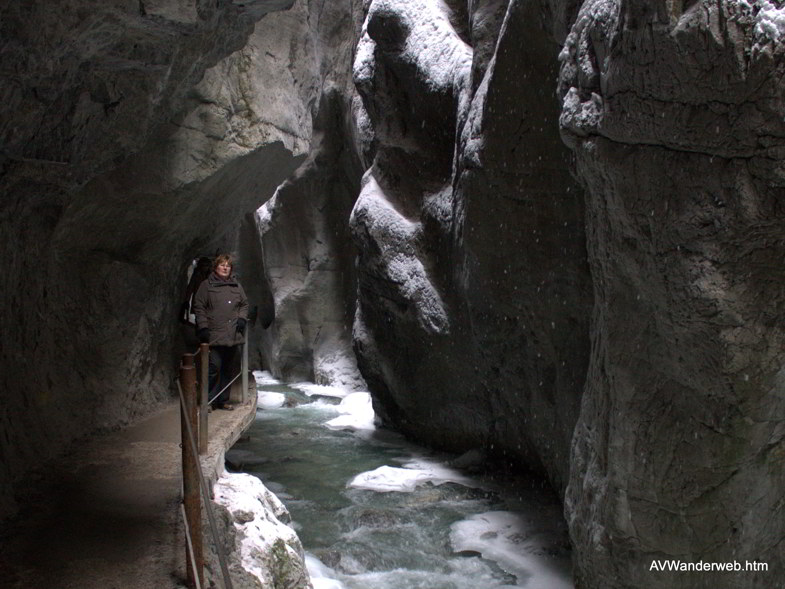 Parnachklamm im Eis