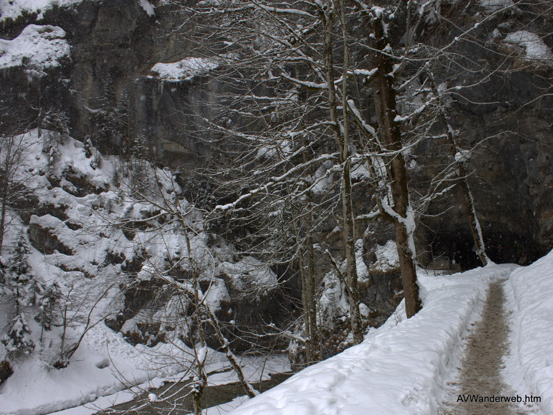 Parnachklamm im Eis