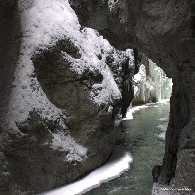 Parnachklamm im Eis