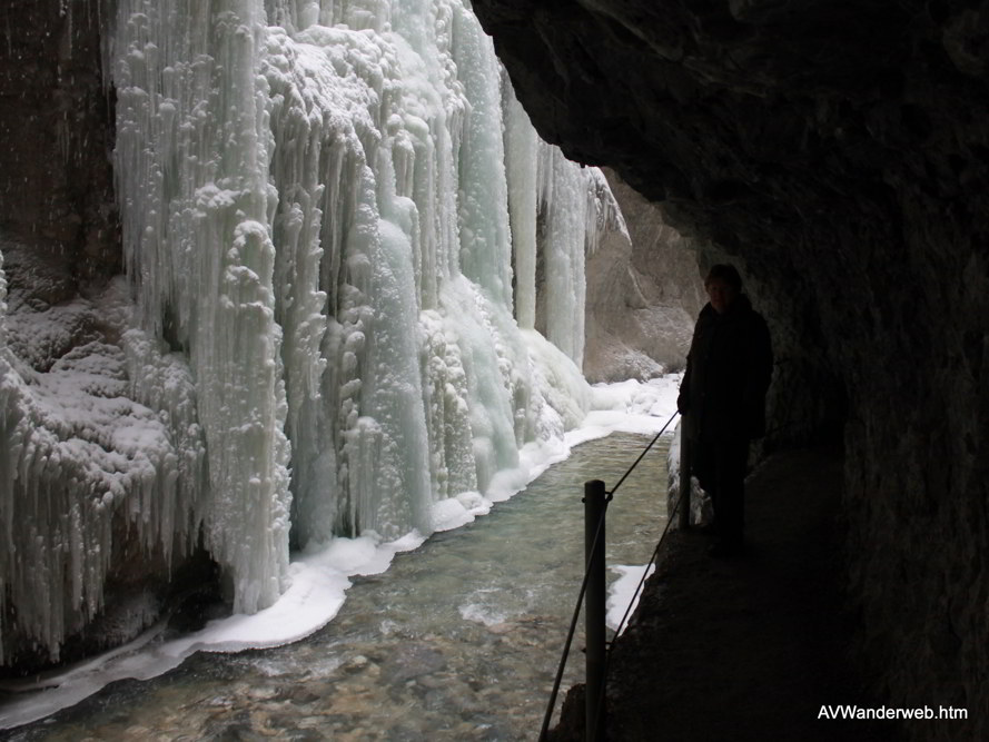 Parnachklamm im Eis