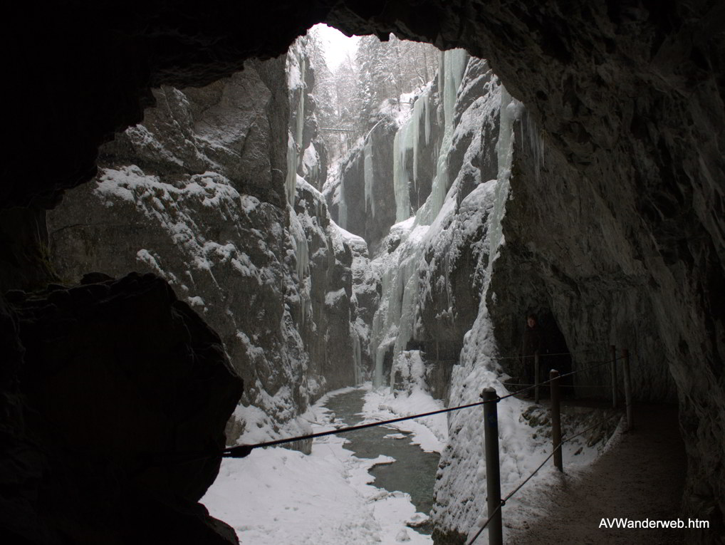 Parnachklamm im Eis