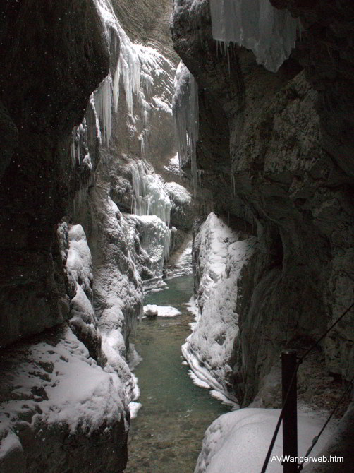 Parnachklamm im Eis