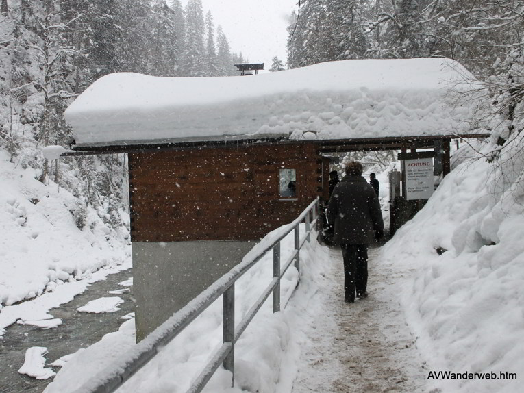 Parnachklamm im Eis