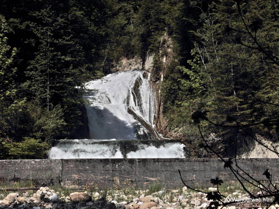 Schleierfälle Ammer Höhle Scheibum