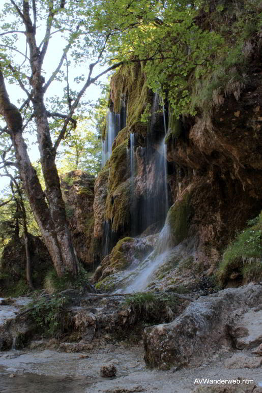 Schleierfälle Ammer Höhle Scheibum