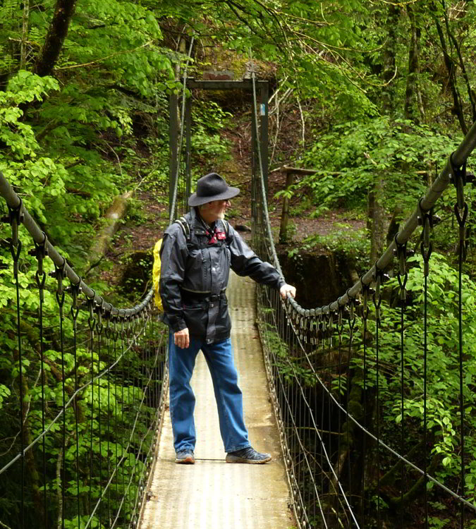 Drahtsteg - Haengebrücke Subersach