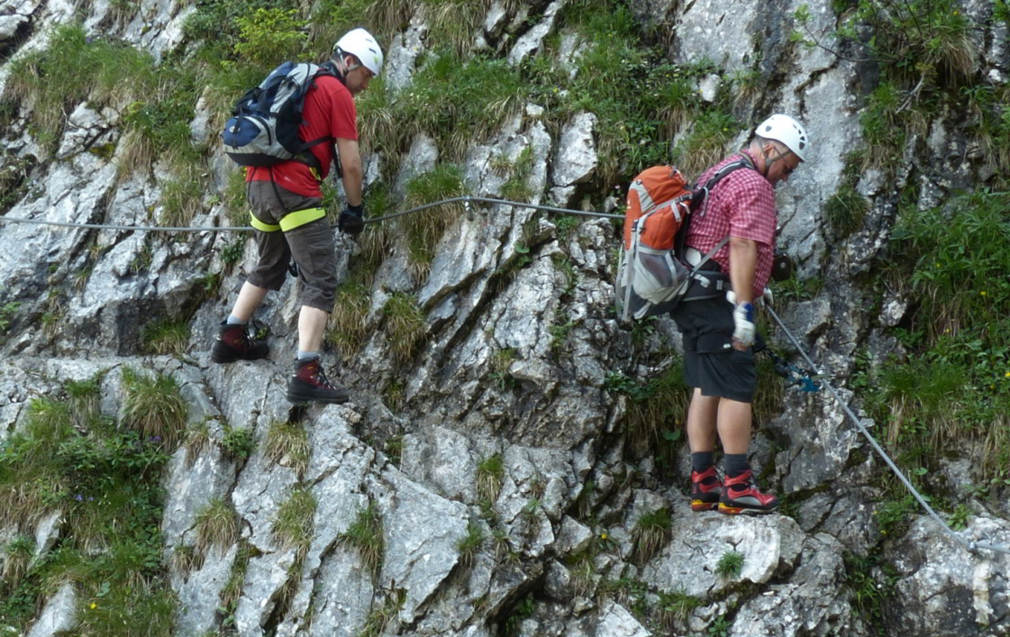 Tegelberg - Gelbe Wand Klettersteig