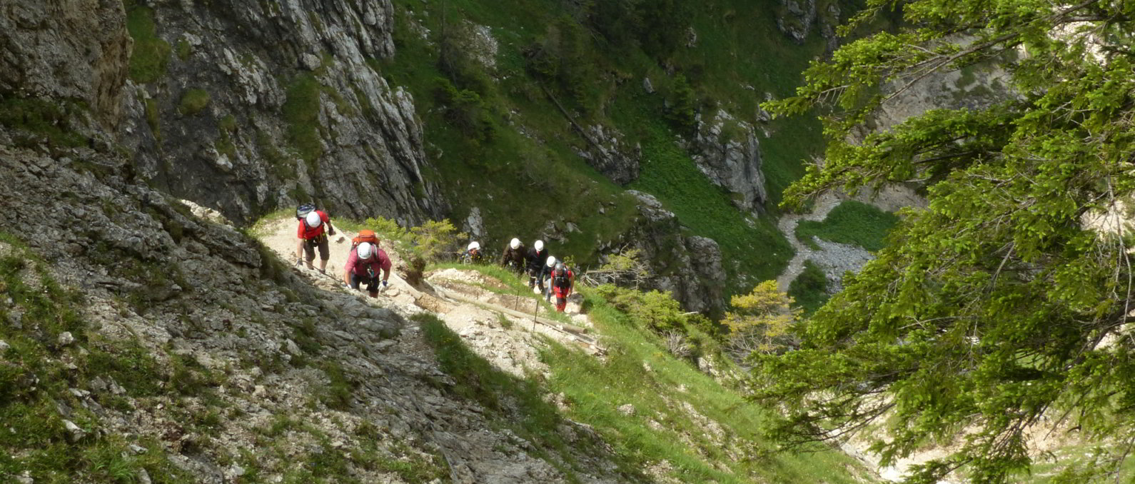 Tegelberg - Gelbe Wand Klettersteig