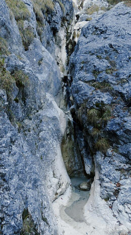 Trockener Wasserfall bei der Bärenfalle