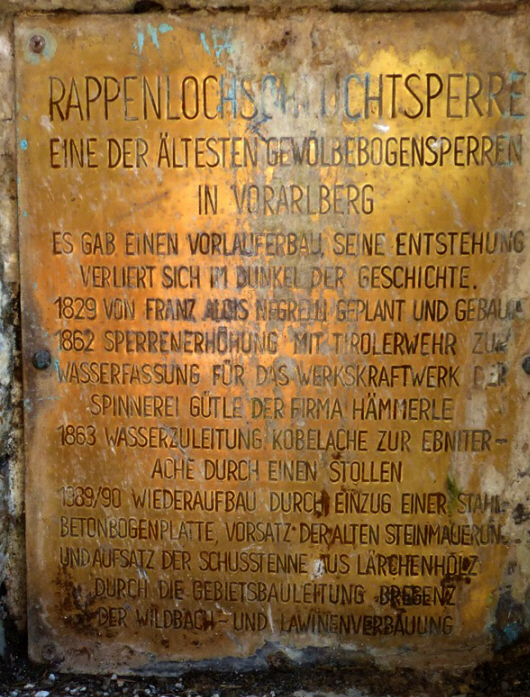 Felssturz Rappenlochschlucht