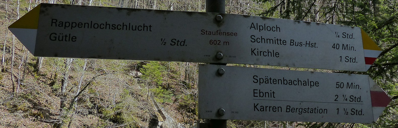 Felssturz Rappenlochschlucht