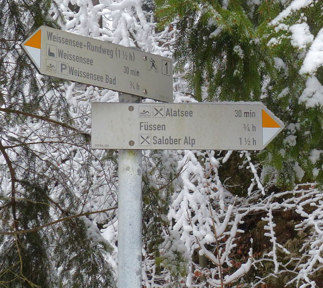 Weißensee Rundwanderung im Winter