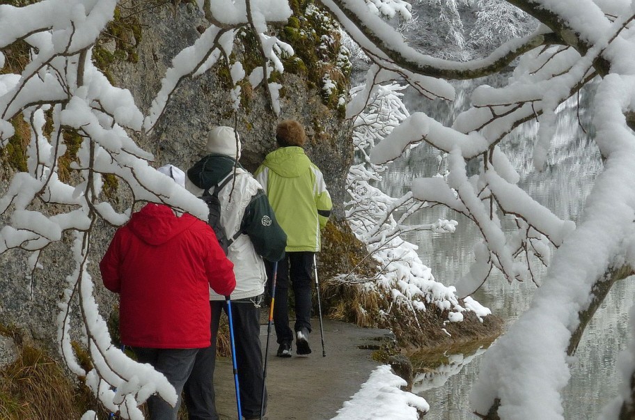 Weißensee Rundwanderung im Winter