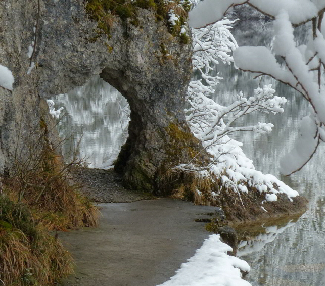 Weißensee Rundwanderung im Winter