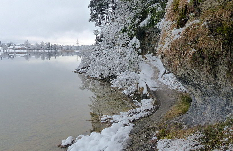 Weißensee Rundwanderung im Winter